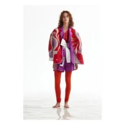 FORTE_FORTE Embroidered Quilted Jacket | Blood Orange -Best Cloths Shop unnamed file 415