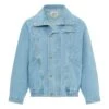Organic Cotton Denim Blouse | Denim Bleached -Best Cloths Shop unnamed file 457