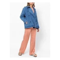Denim Trench Jacket | Blue -Best Cloths Shop unnamed file 52