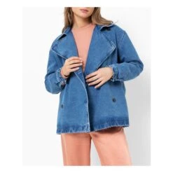 Denim Trench Jacket | Blue -Best Cloths Shop unnamed file 53