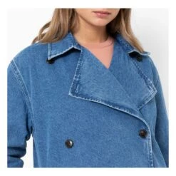 Denim Trench Jacket | Blue -Best Cloths Shop unnamed file 54