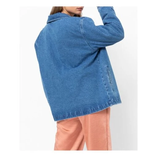 Denim Trench Jacket | Blue - Image 5