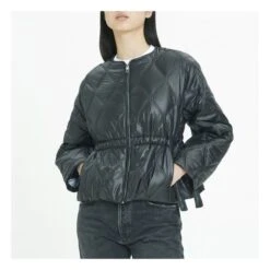 Ganni Veste Matelassée Shiny Matières Recyclées | Black -Best Cloths Shop unnamed file 579