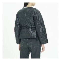 Ganni Veste Matelassée Shiny Matières Recyclées | Black -Best Cloths Shop unnamed file 580