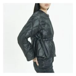 Ganni Veste Matelassée Shiny Matières Recyclées | Black -Best Cloths Shop unnamed file 581