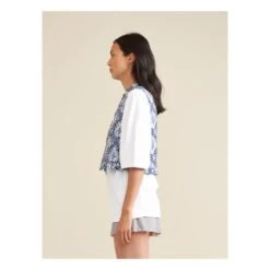 Bellerose Ingrid Quilted Sleeveless Jacket - Women's Collection | Blue -Best Cloths Shop unnamed file 622