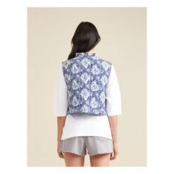 Bellerose Ingrid Quilted Sleeveless Jacket - Women's Collection | Blue -Best Cloths Shop unnamed file 626