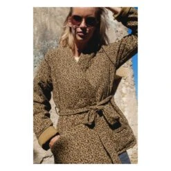 Sakura Quilted Cotton Gauze Jacket - Women's Collection | Caramel -Best Cloths Shop unnamed file 639