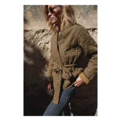 Sakura Quilted Cotton Gauze Jacket - Women's Collection | Caramel -Best Cloths Shop unnamed file 641
