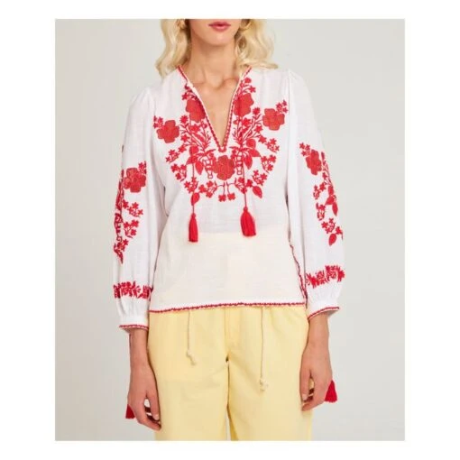ANTIK BATIK Vani Blouse | White - Image 2