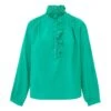 Caspian Cotton Poplin Blouse | Green -Best Cloths Shop unnamed file 644
