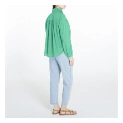 Caspian Cotton Poplin Blouse | Green -Best Cloths Shop unnamed file 647