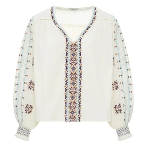 Embroidered Blouse | Off White