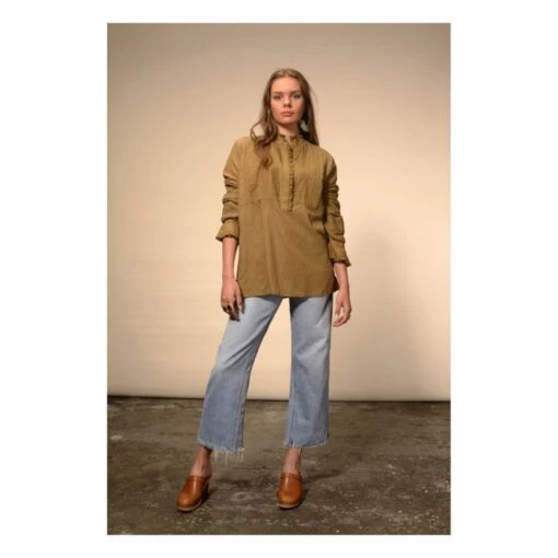 Hohai Blouse | Khaki - Image 2