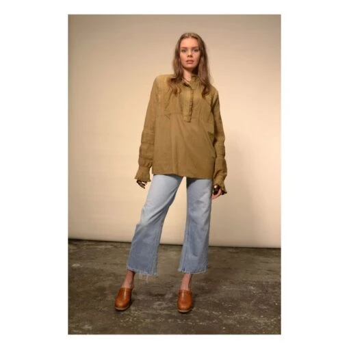 Hohai Blouse | Khaki - Image 4