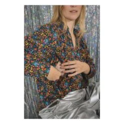 Time For Flowers Nursing Blouse | Black -Best Cloths Shop unnamed file 686