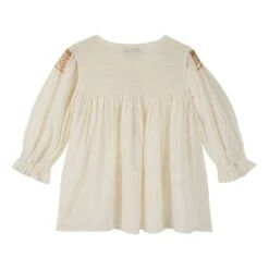 Embroidered Smock Blouse - Women’s Collection | Ecru -Best Cloths Shop unnamed file 703