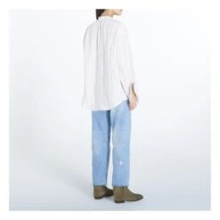 Juul Striped Linen Blouse | Pink -Best Cloths Shop unnamed file 724