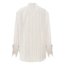 Juul Striped Linen Blouse | Pink -Best Cloths Shop unnamed file 726