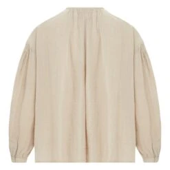 Erica Bubble Crepe Blouse | Sand -Best Cloths Shop unnamed file 737