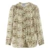 Cigar Printed Blouse | Yellow -Best Cloths Shop unnamed file 767