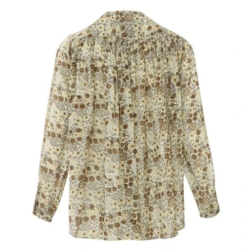 Cigar Printed Blouse | Yellow - Image 2