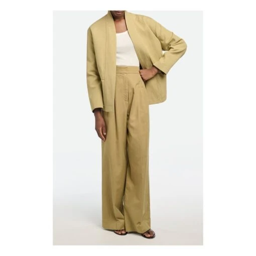 Vanessa Bruno Terenzio Belt Jacket | Khaki - Image 5