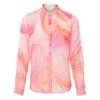 FORTE_FORTE Printed Silk Veil And Cotton Shirt "Dream" | Pink -Best Cloths Shop unnamed file 795