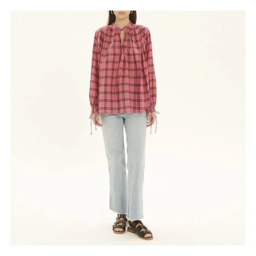 New Cigar Striped Blouse | Pink - Image 2