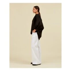 Cotton Voile Balloon Blouse | Black -Best Cloths Shop unnamed file 839