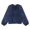 Twins Muse Silk Blouse | Midnight Blue -Best Cloths Shop unnamed file 865