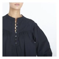 Delilah Cotton Poplin Blouse | Black -Best Cloths Shop unnamed file 951