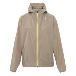 K-Way Le Vrai 3.0 Claude Reflective Raincoat | Taupe Brown