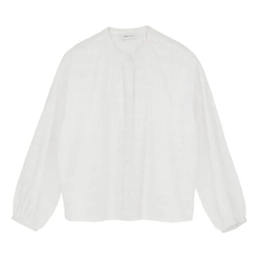 Cilla Organic Cotton Blouse | White