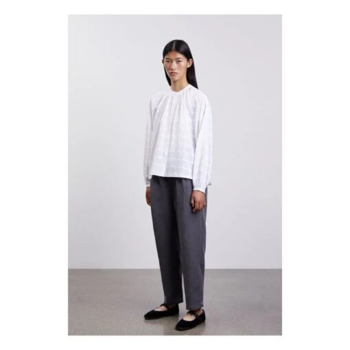 Cilla Organic Cotton Blouse | White - Image 2